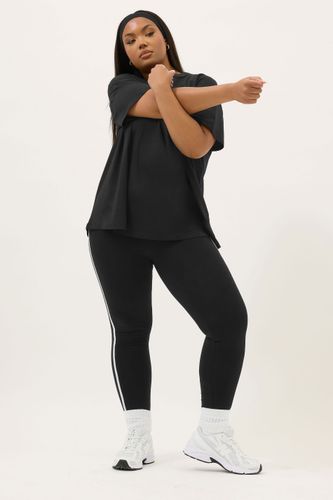 Active Legging Noir Rayures Blanches Size 58-60 - Yours - Modalova