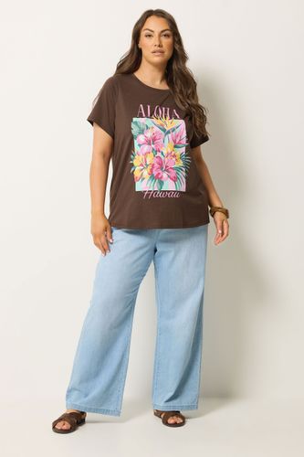 Tshirt Marron À Imprimé Graphique « Aloha Hawaii » Size 54-56 - Yours - Modalova