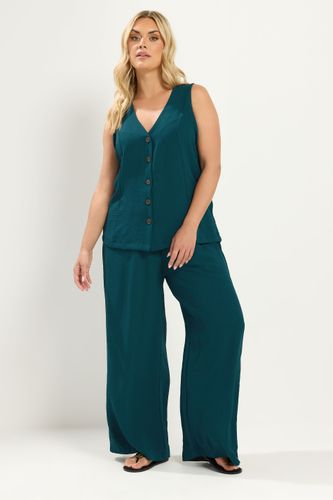 Gilet Vert Sarcelle Size 54-56 - Yours - Modalova