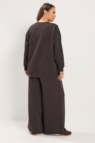 Ensemble Sweatshirt Et Pantalon De Jogging Marron Chocolat Size Short > 54-56 - Yours - Modalova