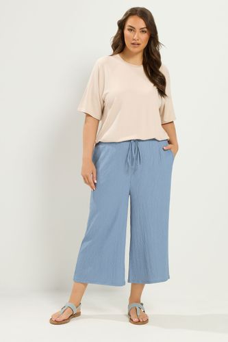Jupeculotte Bleu Clair Effet Froissé Size 42 - Yours - Modalova