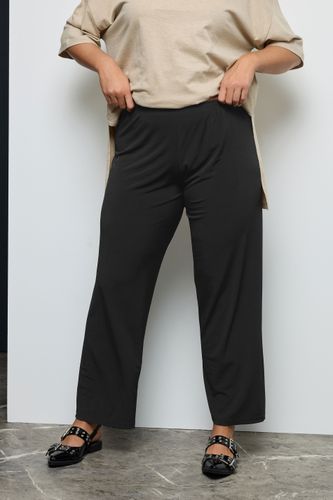 Pantalon En Jersey Noir Coupe Droite Size Regular > 42 - Yours - Modalova
