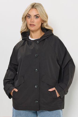 Veste Raglan À Capuche Noire Size 42 - Yours - Modalova