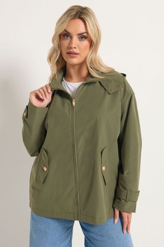 Veste Kaki À Boutons Style Militaire Size 62-64 - Yours - Modalova