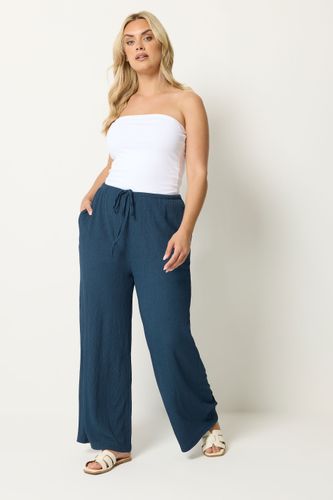 Pantalon Texturé Bleu Size Short > 42 - Yours - Modalova