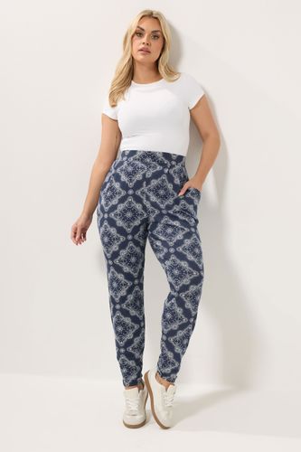 Sarouel Bleu Marine À Imprimé Bandana Size Regular > 50-52 - Yours - Modalova