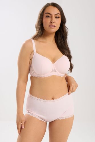 Soutiengorge À Armatures En Tissu Côtelé Doux Rose Size 100N - Yours - Modalova