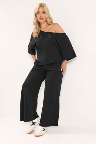 Pantalon Large En Coton Noir Size Regular > 50-52 - Yours - Modalova