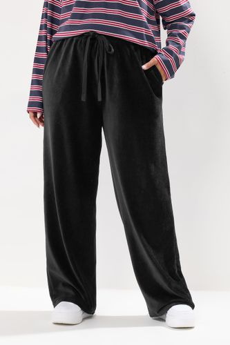 Pantalon Large À Cordon De Serrage Noir Size 44 - Yours - Modalova