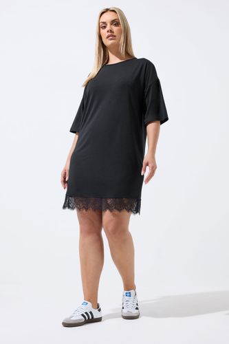Robe Courte Noire Bordée De Dentelle Size 40 - Limited Collection - Modalova
