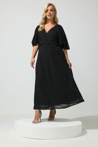 Robe Cachecœur Noire En Mesh Pailleté Size 52 - Yours London - Modalova
