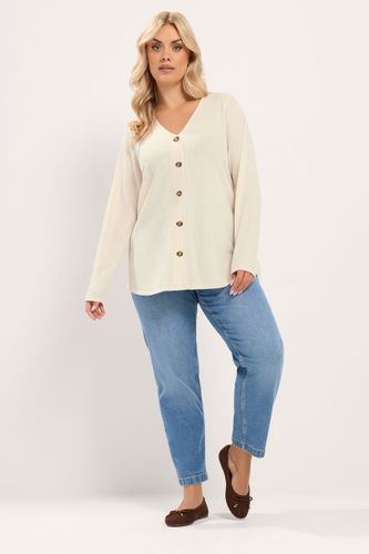 Top Crème Boutonné Sur Le Devant Size 40 - Yours - Modalova