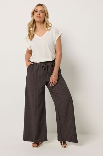 Pantalon Large Marron Texturé Size Regular > 50-52 - Yours - Modalova