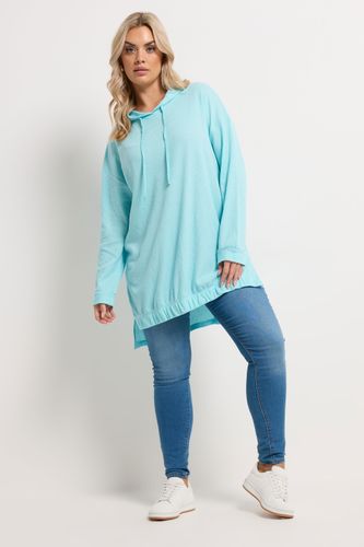 Sweat À Capuche Bleu Gaufré Size 48 - Yours - Modalova