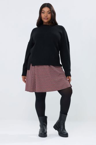 Minijupe À Carreaux Rouge Size 44 - Yours - Modalova
