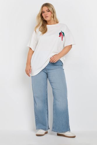 Jegging Wide Leg Stretch Bleu Ciel Size Regular > 52 - Yours - Modalova