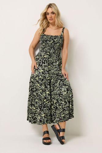 Robe Milongue Smockée Noire Size 44 - Yours - Modalova