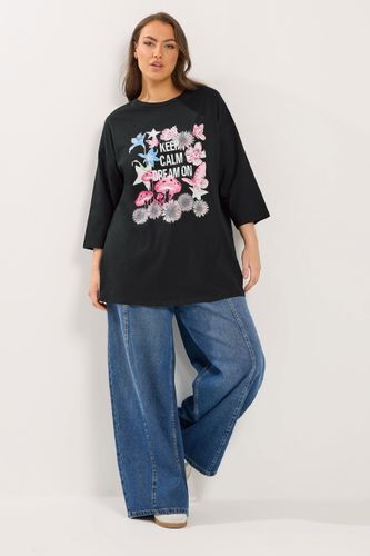 Tshirt « Keep Calm Dream On » Noir Size 48 - Yours - Modalova
