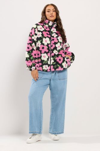 Polaire Zippée Rose À Fleurs Size 46 - Yours - Modalova