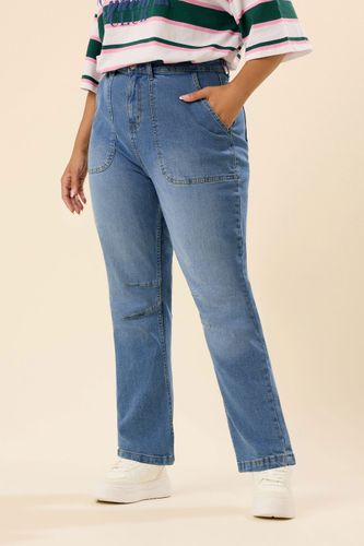 Jean Barrel Slim Bleu Moyen Size 50 - Yours - Modalova