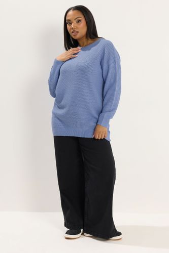 Pull Basique En Maille Bleu Size 46-48 - Yours - Modalova