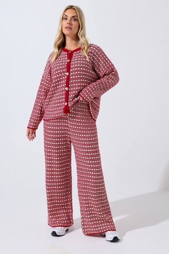 Cardigan Rouge Boucle Size 42-44 - Limited Collection - Modalova