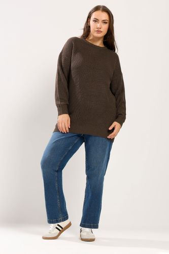 Pull Essentiel En Maille Chocolat Size 46-48 - Yours - Modalova
