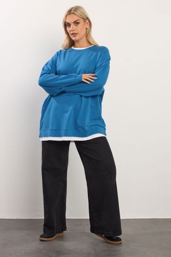 Sweatshirt 2 En 1 Bleu Size 42 - Yours - Modalova