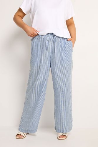 Pantalon À Rayures Avec Cordon De Serrage Bleu Size Regular > 44 - Yours - Modalova