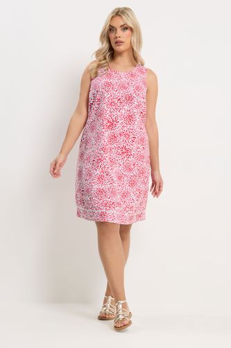 Robe Courte Rouge À Imprimé Floral Size 46 - Yours - Modalova