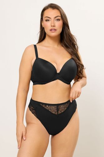 String Noir Avec Détail En Dentelle Size 58-60 - Yours - Modalova