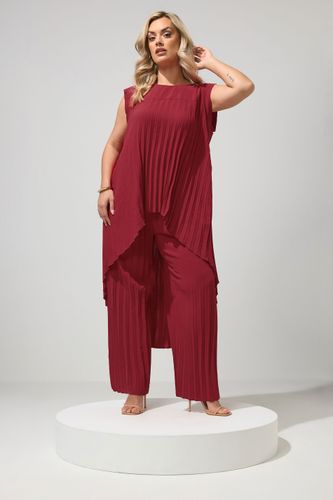 Top Plissé Rouge Size 48 - Yours London - Modalova