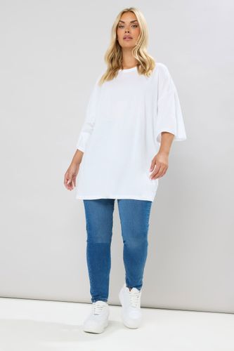 Tshirt Blanc Oversize Manches Longues Amplessize 54-56 - Yours - Modalova