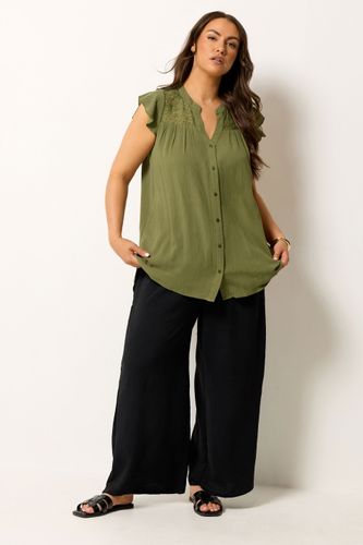 Blouse Verte En Crochet Size 46 - Yours - Modalova