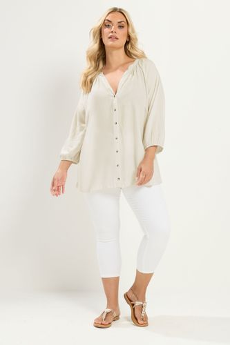Blouse Ivoire En Chambray Size 44 - Yours - Modalova