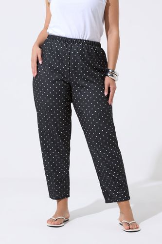 Pantalon Coupe Barrel Noir À Pois Size 40 - Limited Collection - Modalova