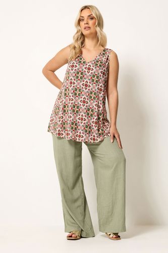 Débardeur À Imprimé Tropical Size 44 - Yours - Modalova