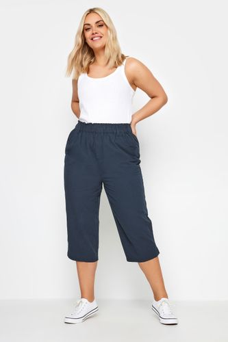 Pantacourt Bleu Marine En Coton À Poches Size 44 - Yours - Modalova