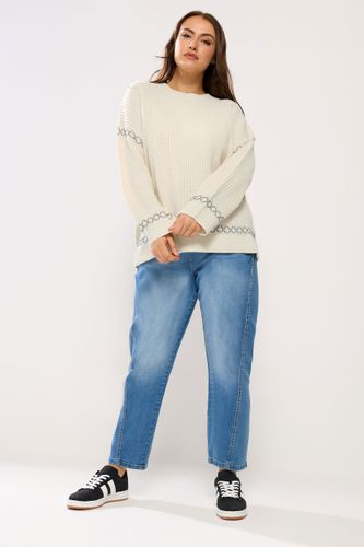 Pull À Point De Couverture Ivoire Size 58-60 - Yours - Modalova