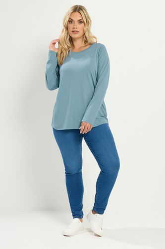 Tshirt Basique À Manches Longues Bleu Clair Size 50-52 - Yours - Modalova