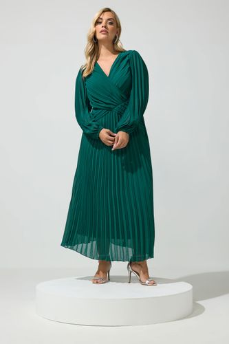 Robe Plissée Vert Sarcelle Size 44 - Yours London - Modalova