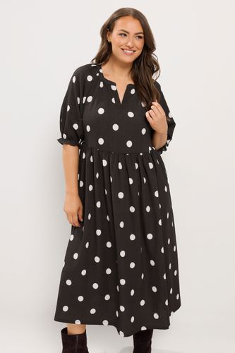 Robe Longue Marron Tachetée Size 46 - Yours - Modalova