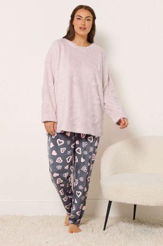 Ensemble Détente En Texture Cœur Rose Borg Size 46-48 - Yours - Modalova