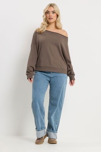 Sweatshirt À Épaules Dénudées Chocolat Size 58-60 - Yours - Modalova