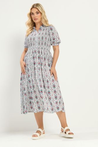 Robe Longue Ivoire À Fleurs Size 42 - Yours - Modalova