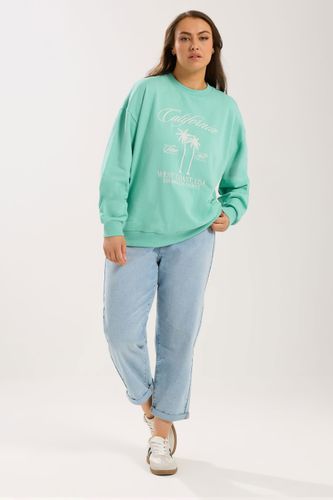 Sweatshirt Brodé « California » Vert Menthe Size 48 - Yours - Modalova
