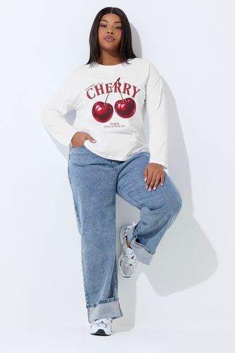 Tshirt Oversize À Imprimé Cerises Blanc Size 46 - Limited Collection - Modalova