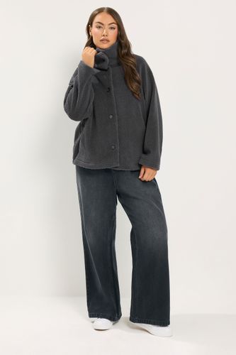 Veste À Col Cheminée En Imitation Mouton Grise Size 42 - Yours - Modalova