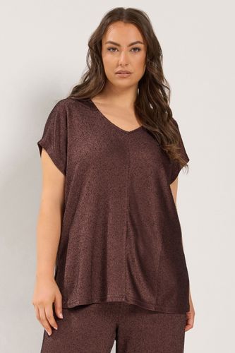 Ensemble Haut Et Pantalon Marron Chocolat Size 44 - Yours - Modalova