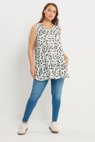 Débardeur Pointelle À Pois Abstraits Blanc Size 48 - Yours - Modalova